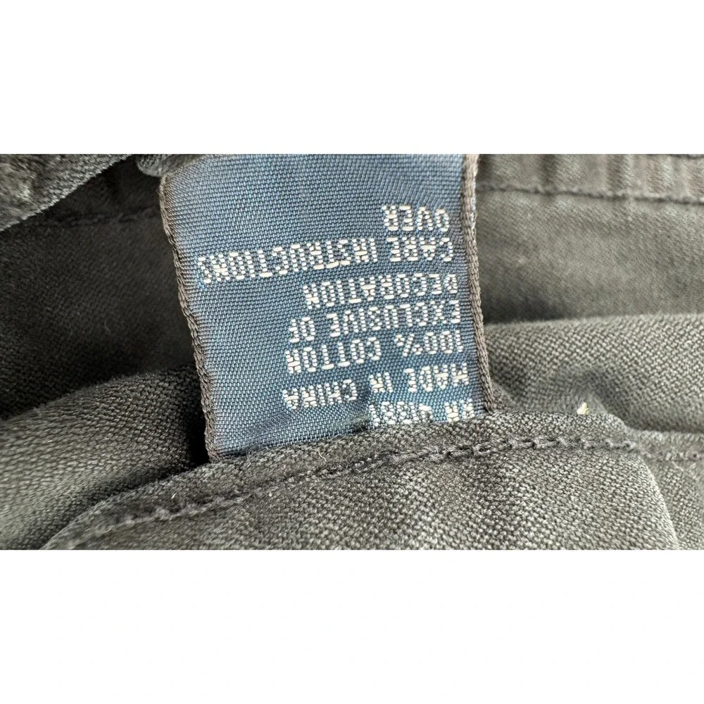 Polo Ralph Lauren Chino Pants Mens 36x34 Black Straight Leg Dungaree Red Pony
